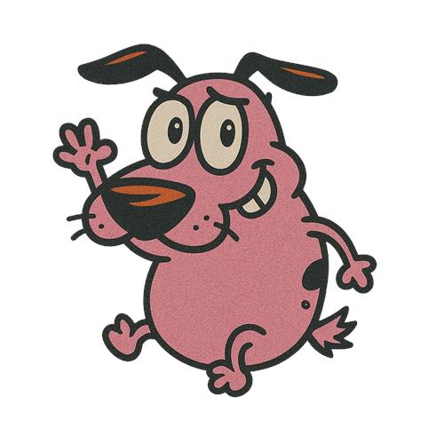 Den modige pinke hund