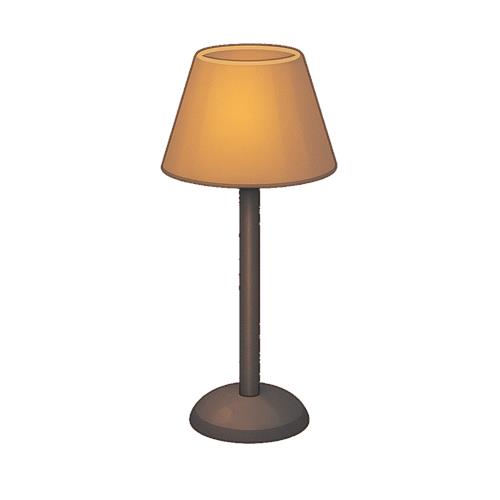 Moderne bordlampe med blødt lys