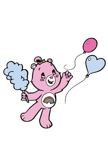 Glad Bamse med Balloner