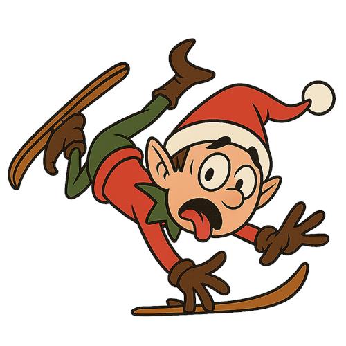Skiende Nisse med Uheld