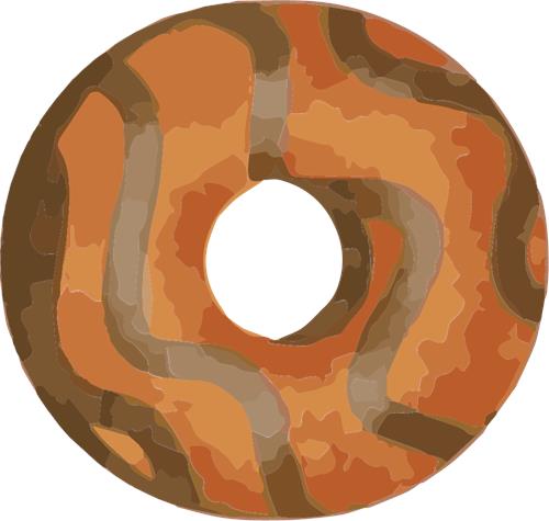 Farverig Donut Illustration