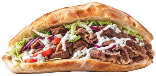 Döner kebab i brød