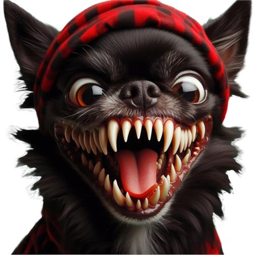 Skræmmende Chihuahua i Hoodie