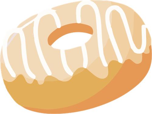 Lækker glasur-doughnut